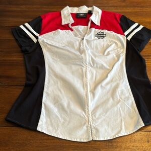 Harley Davidson women’s zip front tee